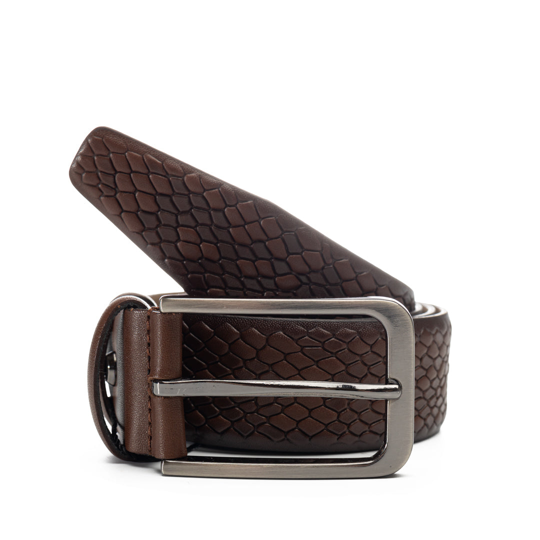 Curea-barbati-piele-naturala-maro-Snake.jpg