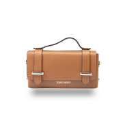 Damenhandtasche aus braunem Echtleder Natalia