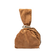 Damenhandtasche aus echtem Wildleder, braun Eliza