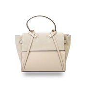 Damenhandtasche aus beigem Wildleder Erika