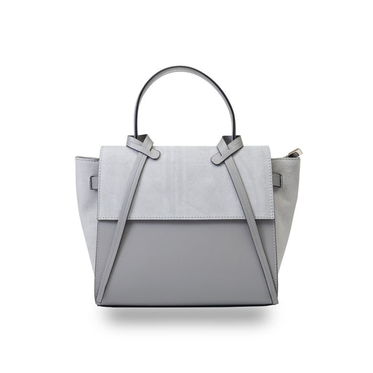 Damenhandtasche aus grauem Wildleder Erika
