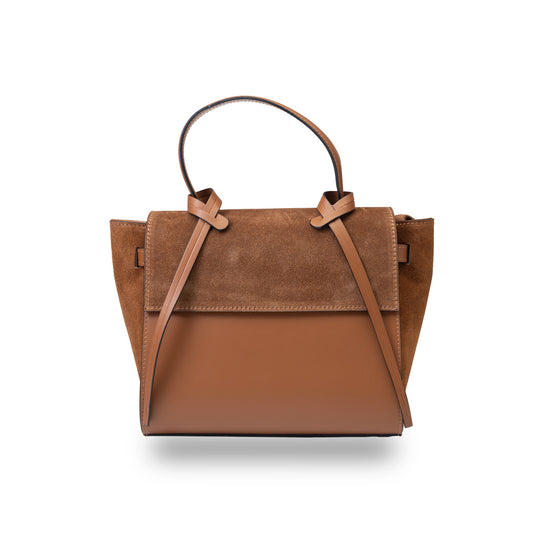 Damenhandtasche aus braunem Wildleder Erika