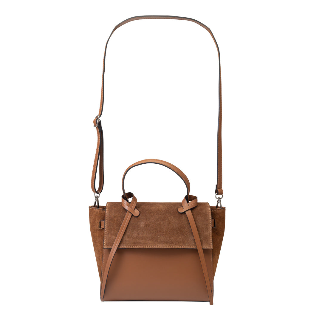 Damenhandtasche aus braunem Wildleder Erika
