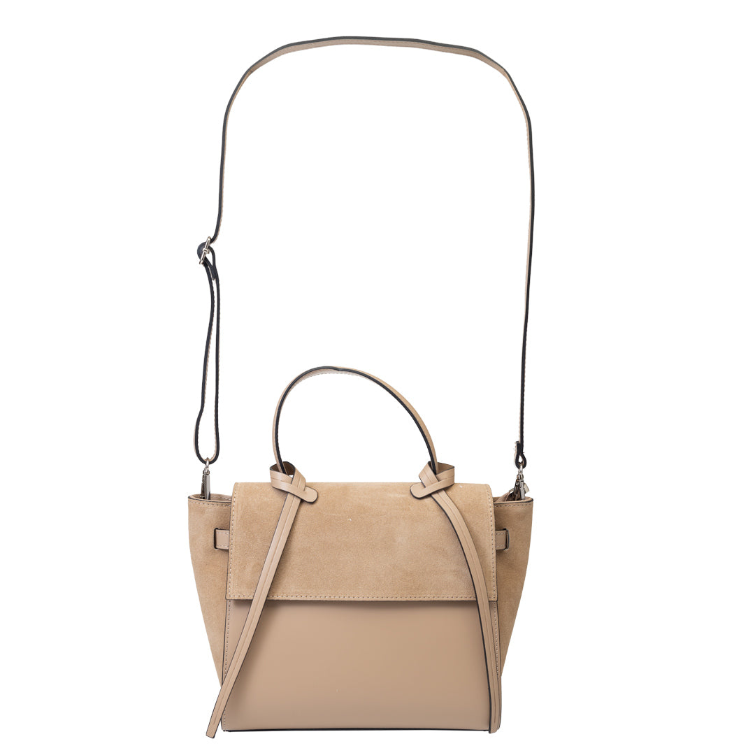 Women's bag made of natural suede taupe Erika