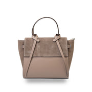 Damenhandtasche aus dunkelgrauem Wildleder Erika