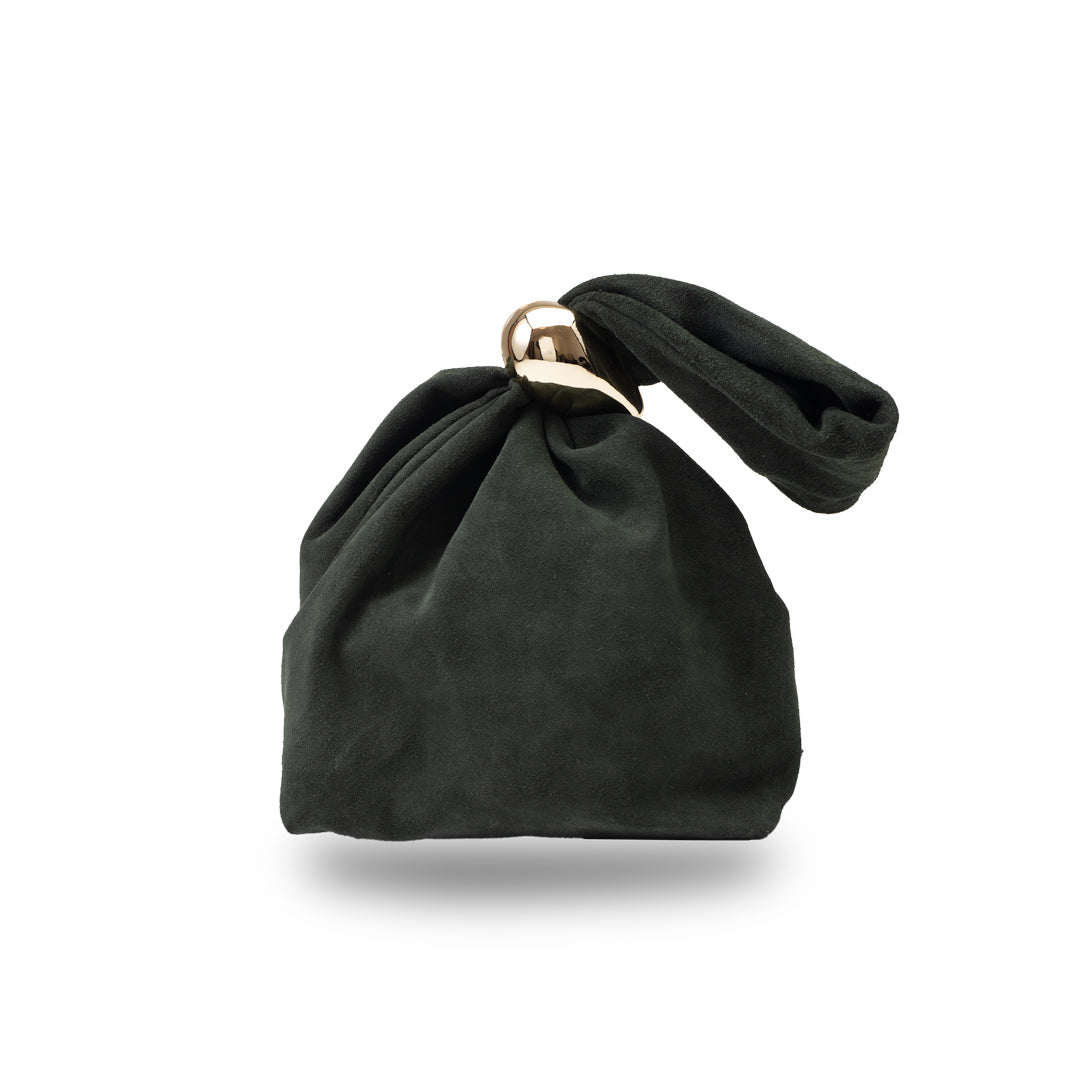 Damenhandtasche aus Naturwildleder, Armygrün Eliza