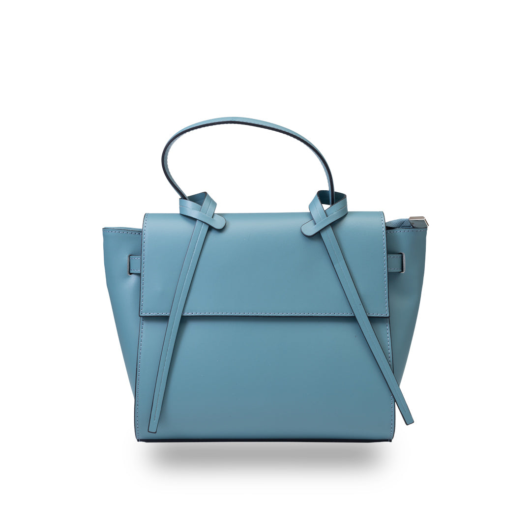 Damenhandtasche aus echtem Leder Erika blau