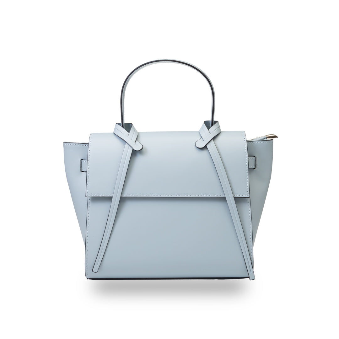 Damenhandtasche aus hellblauem Echtleder Erika
