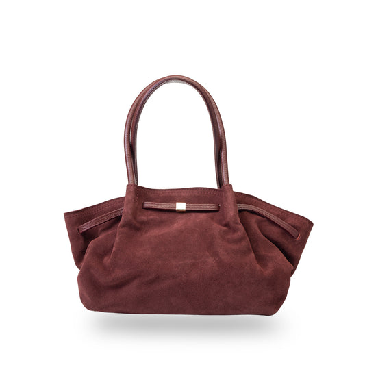 Geantă damă din piele naturala bordo Elena