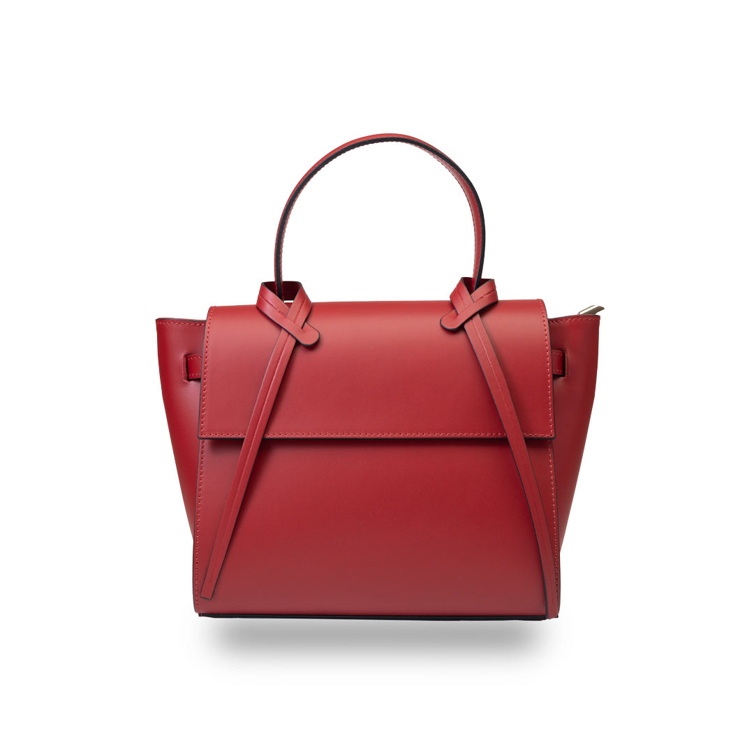 Damenhandtasche aus echtem Leder Bordeaux Erika