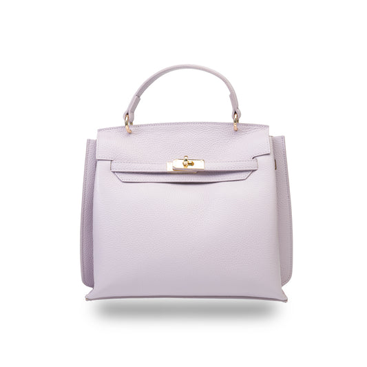Damenhandtasche aus echtem Leder lila Raluca