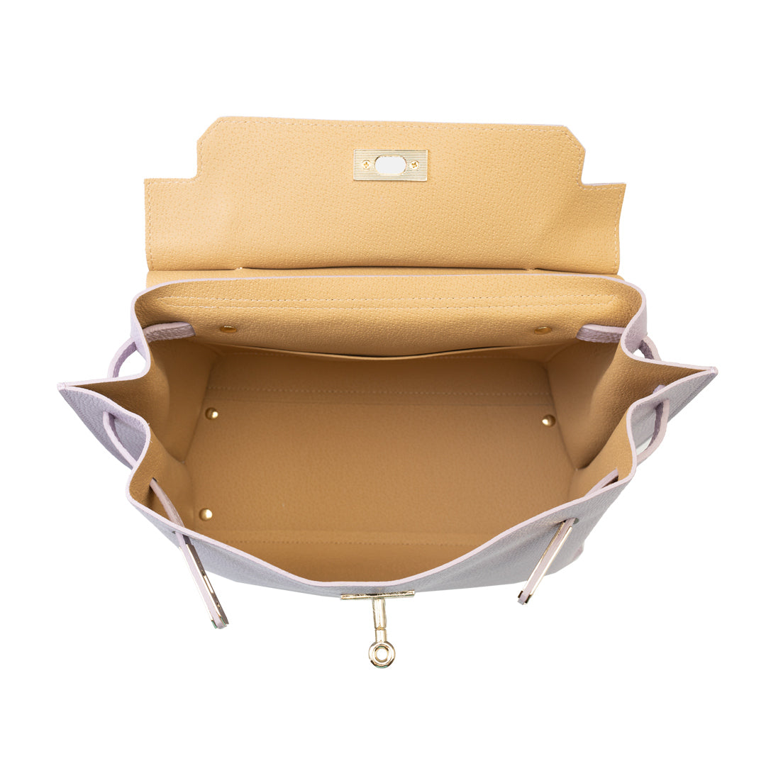 Damenhandtasche aus echtem Leder lila Raluca
