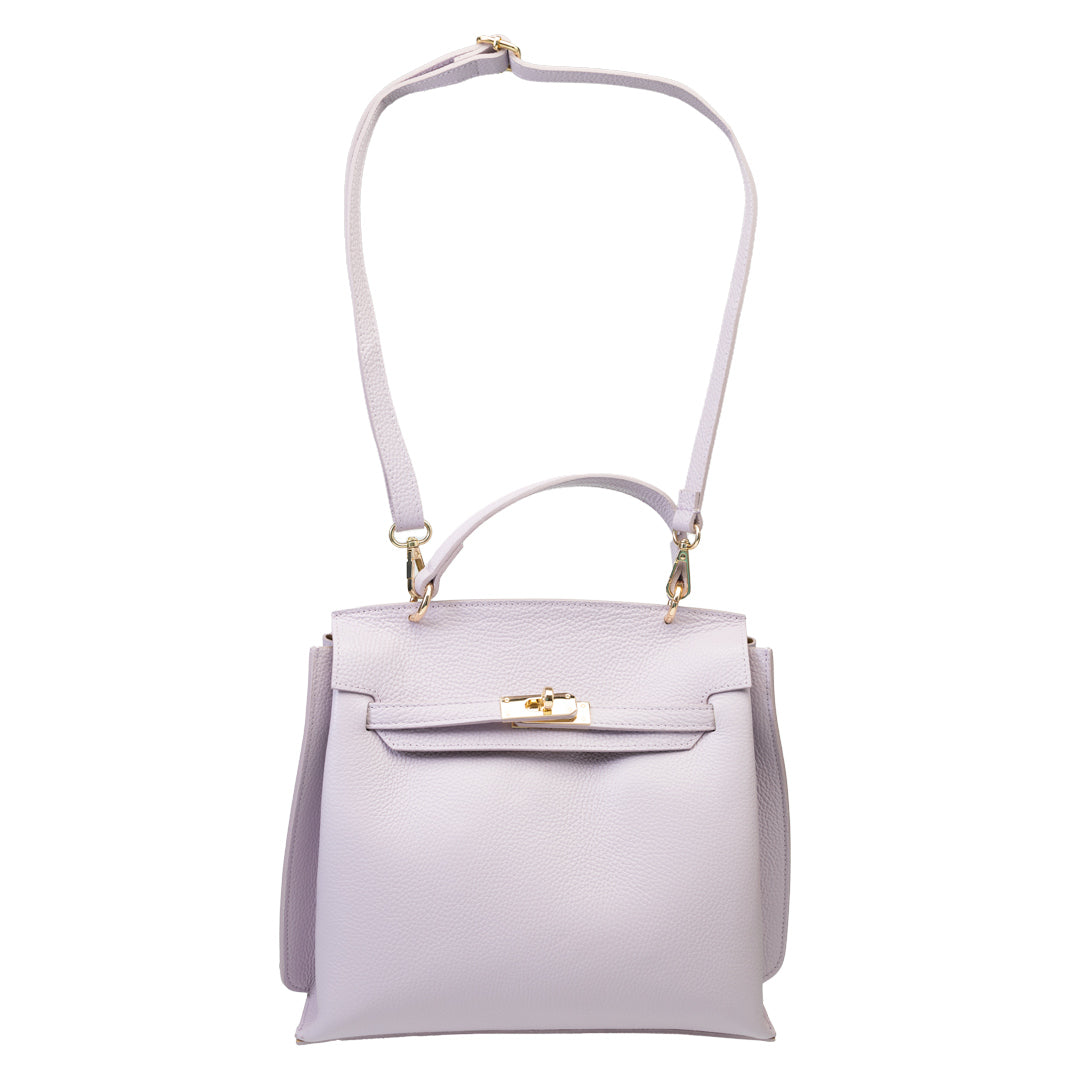 Damenhandtasche aus echtem Leder lila Raluca