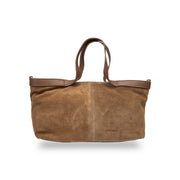 Damenhandtasche aus braunem Wildleder Bianca