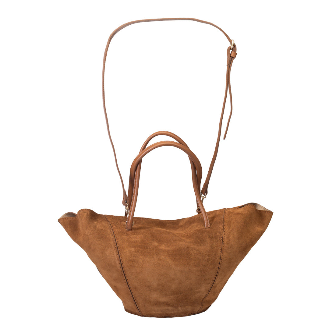 Damenhandtasche aus braunem Echtleder Diana