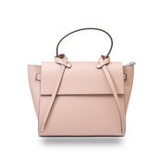 Damenhandtasche aus echtem Leder, rosa, Erika