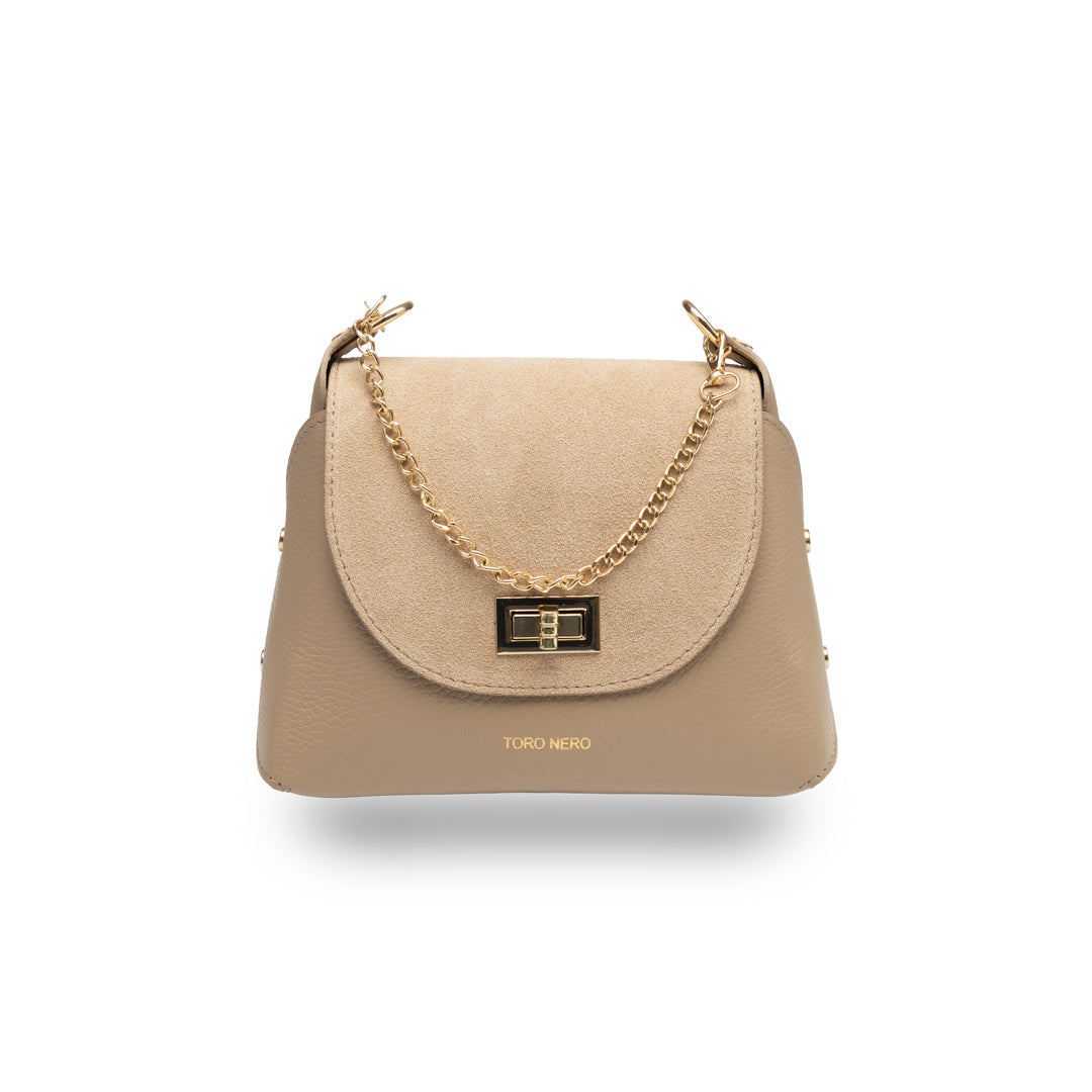 Damentasche aus naturwildleder, taupe Raisa