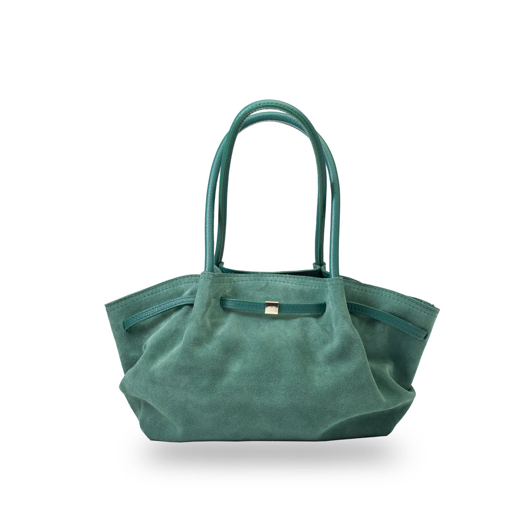 Damenhandtasche aus echtem Leder grün Elena