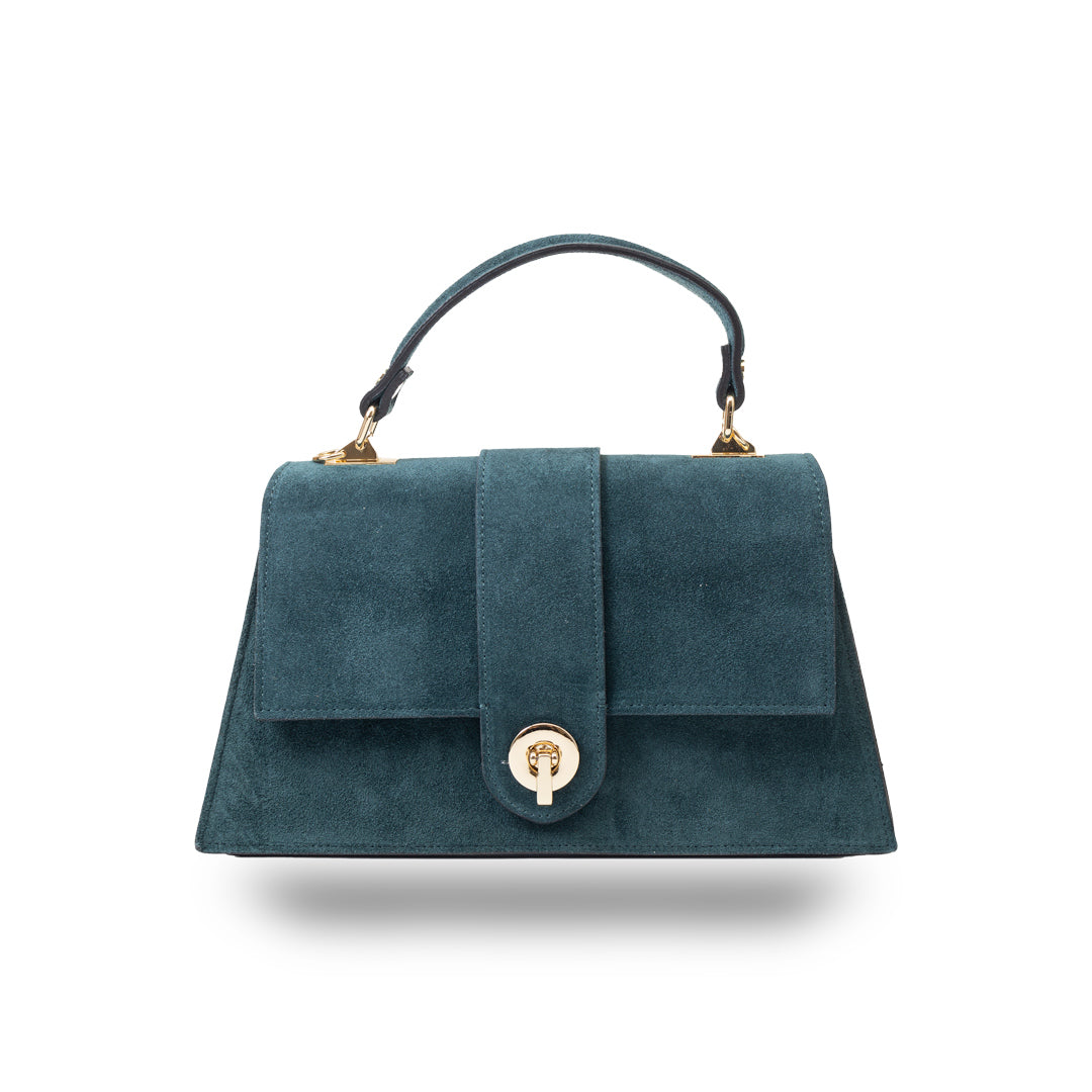 Damenhandtasche aus echtem Leder in Verona-Grün