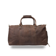 Reise-/Sporttasche aus dunkelbraunem Echtleder Travel Bag
