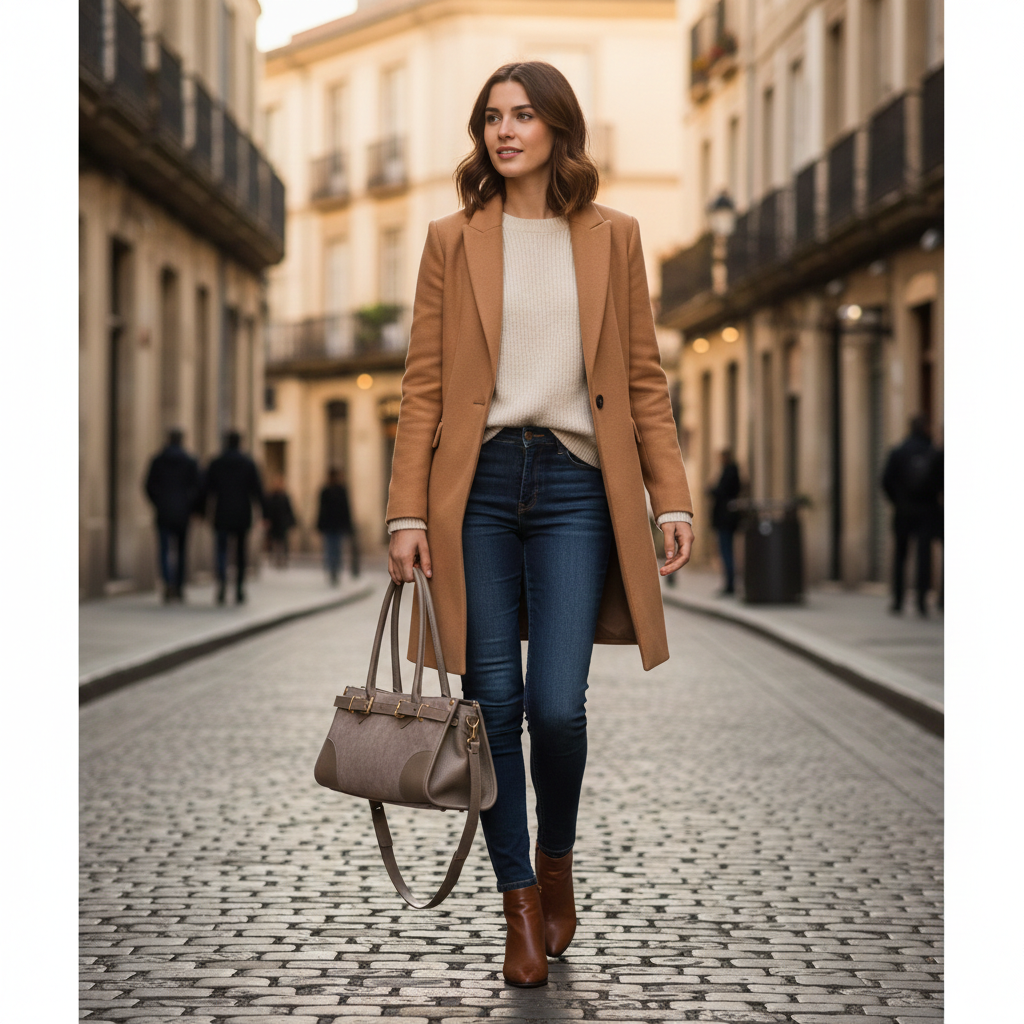 Geantă damă din piele naturala taupe inchis Evelin