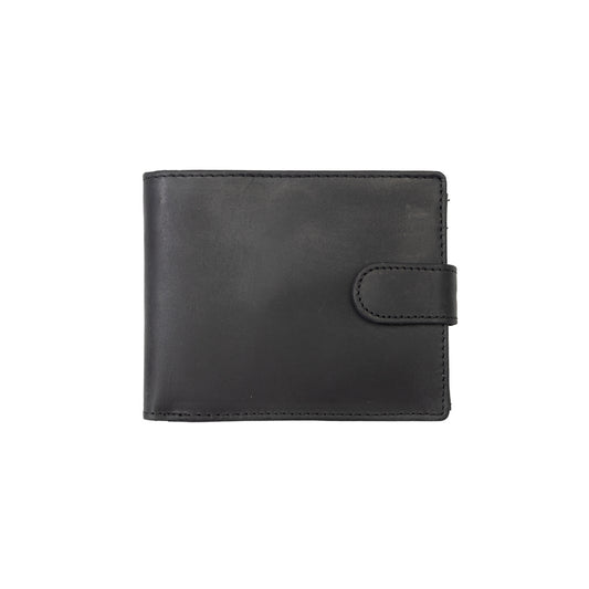Portefeuille homme en cuir véritable noir POIL