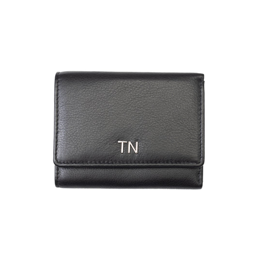 Portefeuille pour femme en cuir véritable noir Ellis, protection RFID
