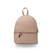 Sac à dos femme en cuir véritable rose pâle Teen Spirit