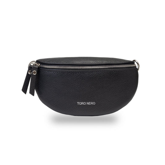 Dámska kožená ľadvinka Waist Glam, čierna