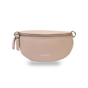 Sac banane femme en cuir véritable rose pâle Waist Glam