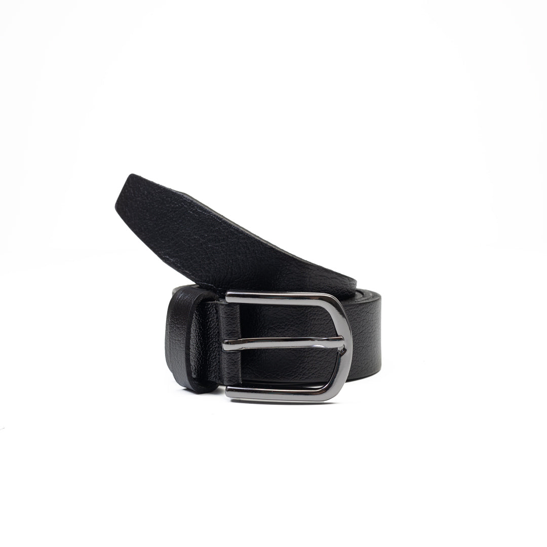Curea copii din piele naturala neagra New kids