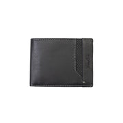 Portafoglio da uomo in pelle naturale nero-line Vox, protezione RFID